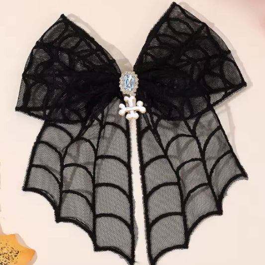 Arachnette Luxe Halloween Dog Hair Bow Clip