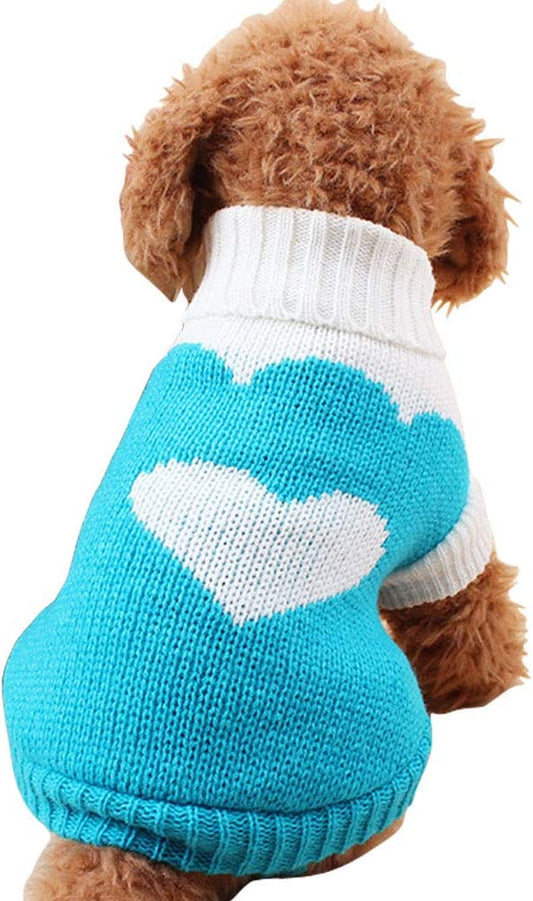 Dog Sweaters Classic Knitwear, Turtleneck Winter Warm Pet Puppy Clothes