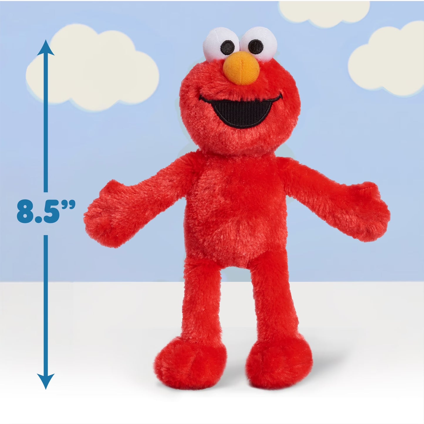 Elmo 8-Inch Sustainable Plush Stuffed Animal - Eco-Friendly Kids Toy for Ages 18 Months and Up
