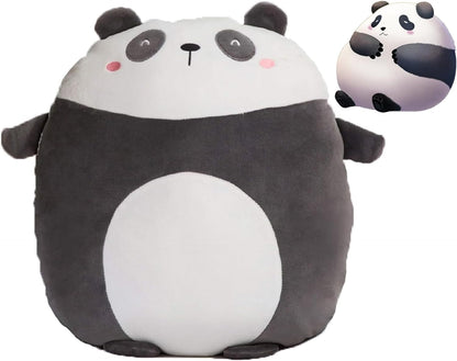 Cute 12-Inch Soft Flat Panda Plush - Adorable Hugging Pillow and Stuffed Animal Toy for Kids – Perfect Gift for Birthdays, Valentine's Day, and Christmas!