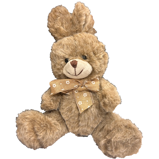 Brown Bunny Stuffed Animal 9" Tall Plush Toy