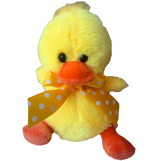 Yellow Duck Stuffed Animal 7" Tall Plush Toy