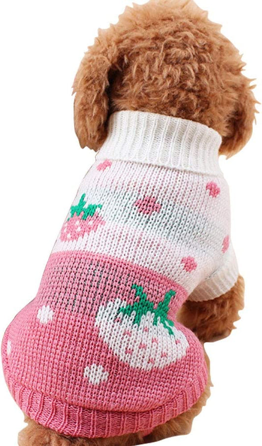 Dog Sweaters Classic Knitwear, Turtleneck Winter Warm Pet Puppy Clothes