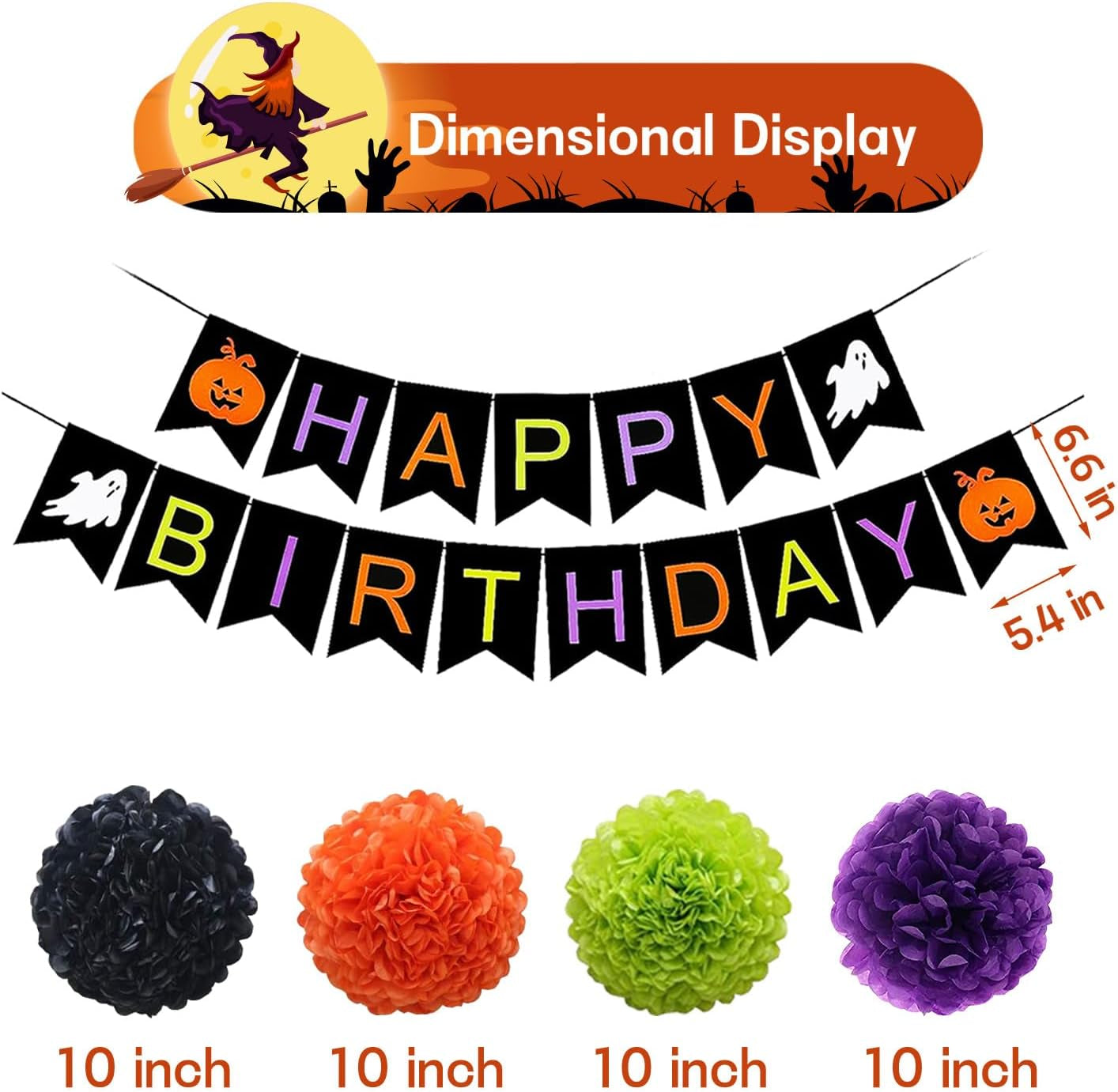 Halloween Party Decorations Halloween Birthday Party Decorations Include Halloween Birthday Banner Halloween Balloon and Halloween Birthday Cake Topper for Halloween First Birthday Decorations