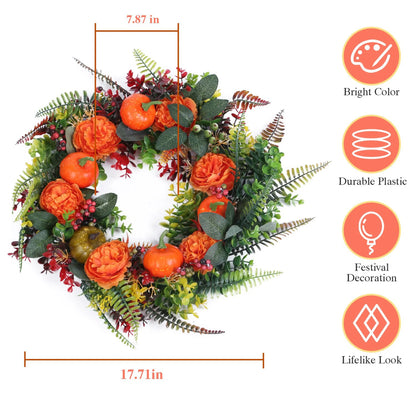 17.71IN Autumn Wreath