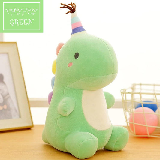 Adorable 13.8 Inch Green Dinosaur Plush Toy - Soft and Cuddly Stuffed Animal Gift for Boys and Girls