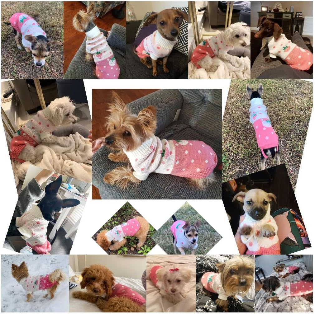 Dog Sweaters Classic Knitwear, Turtleneck Winter Warm Pet Puppy Clothes
