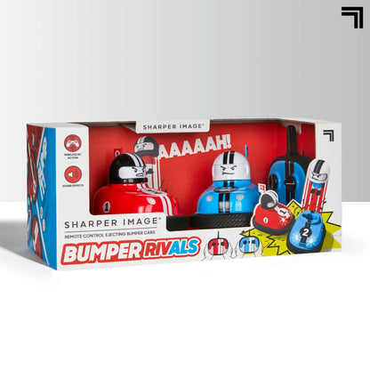 Exciting RC Ejecting Bumper Rivals Set – 6-Piece Remote Control Action with Sound Effects – Perfect for Ages 8+ – Red and Blue Fun!