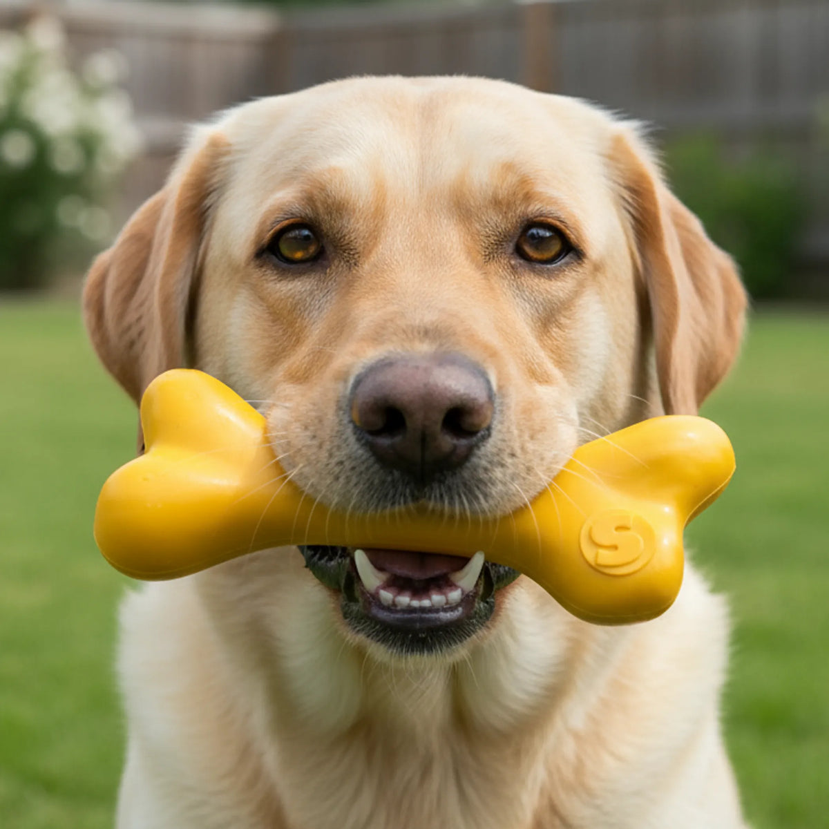 PUP-X Rubber Bone Dog Toy - Durable, Floats, Chew Toy