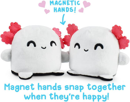 Plushmates Axolotl - Reversible Magnetic Plushie - Huggable Mood-Showing Sensory Toy for Kids & Adults - Perfect Gift Idea!