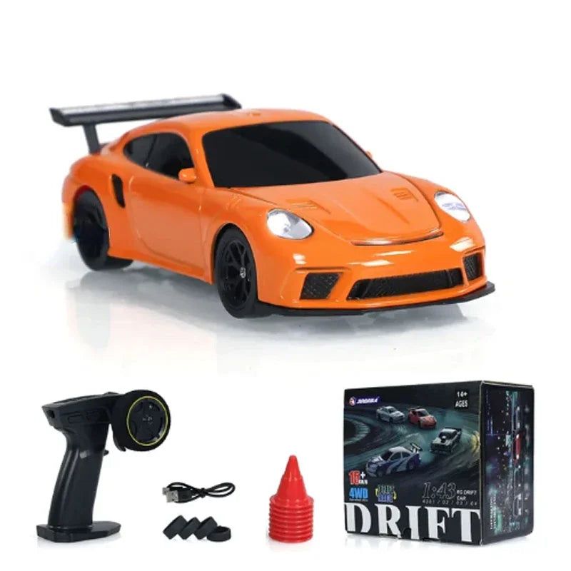 High-Speed 1/43 4WD RC Drift Car - Ultimate Remote Control Mini Racing Toy for Boys