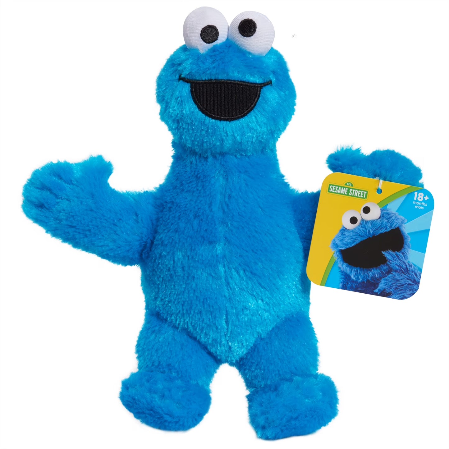 Sustainable 8-Inch Cookie Monster Plush Toy for Babies and Toddlers - Perfect Gift!