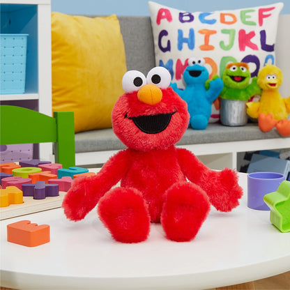 Elmo 8-Inch Sustainable Plush Stuffed Animal - Eco-Friendly Kids Toy for Ages 18 Months and Up