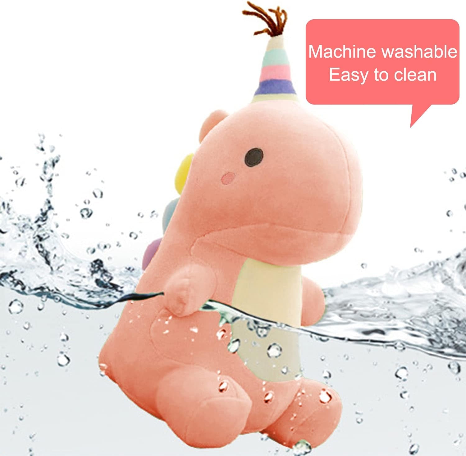 Adorable 9-Inch Pink Dinosaur Plush Toy - Soft, Cuddly Gift for Kids! Perfect for Boys and Girls!