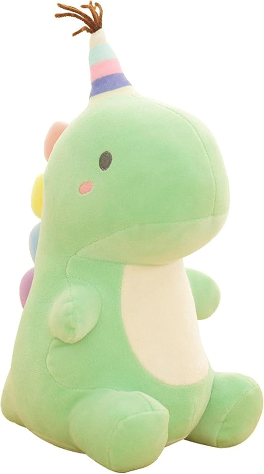 Adorable 13.8 Inch Green Dinosaur Plush Toy - Soft and Cuddly Stuffed Animal Gift for Boys and Girls