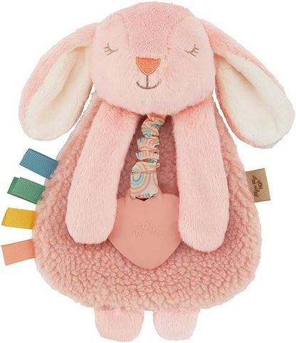 Itzy Ritzy Lovey Including Teether, Teething Relief, 0+ Months (Pink Bunny)