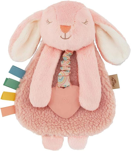 Itzy Ritzy Lovey Including Teether, Teething Relief, 0+ Months (Pink Bunny)