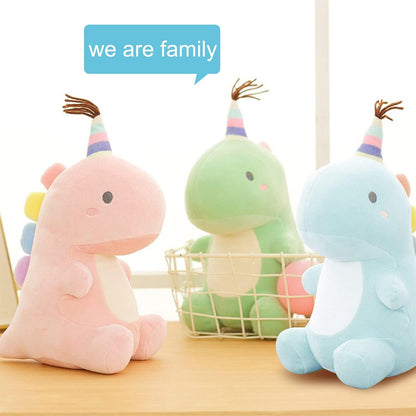 Adorable 13.8 Inch Green Dinosaur Plush Toy - Soft and Cuddly Stuffed Animal Gift for Boys and Girls