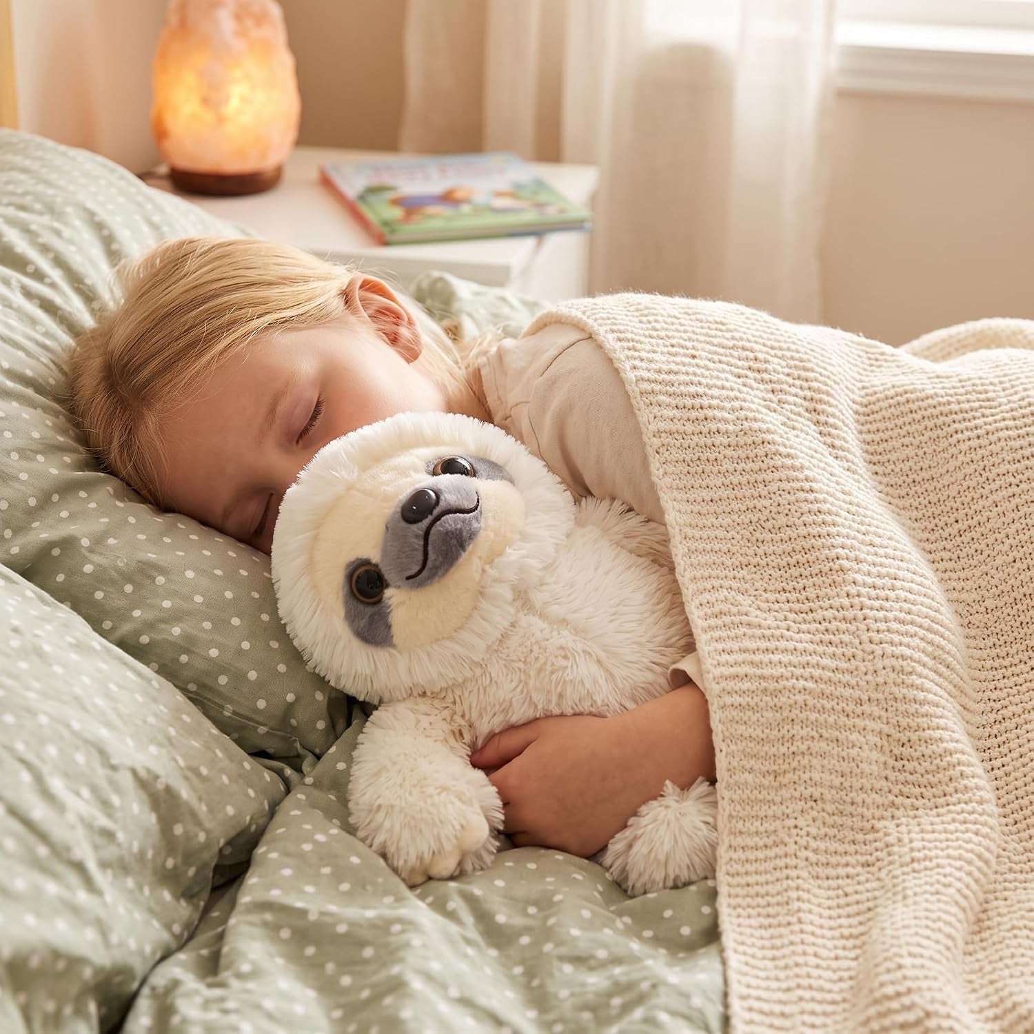 Adorable 15.7-Inch Ivory Sloth Plush Stuffed Animal - Perfect Cuddle Companion!
