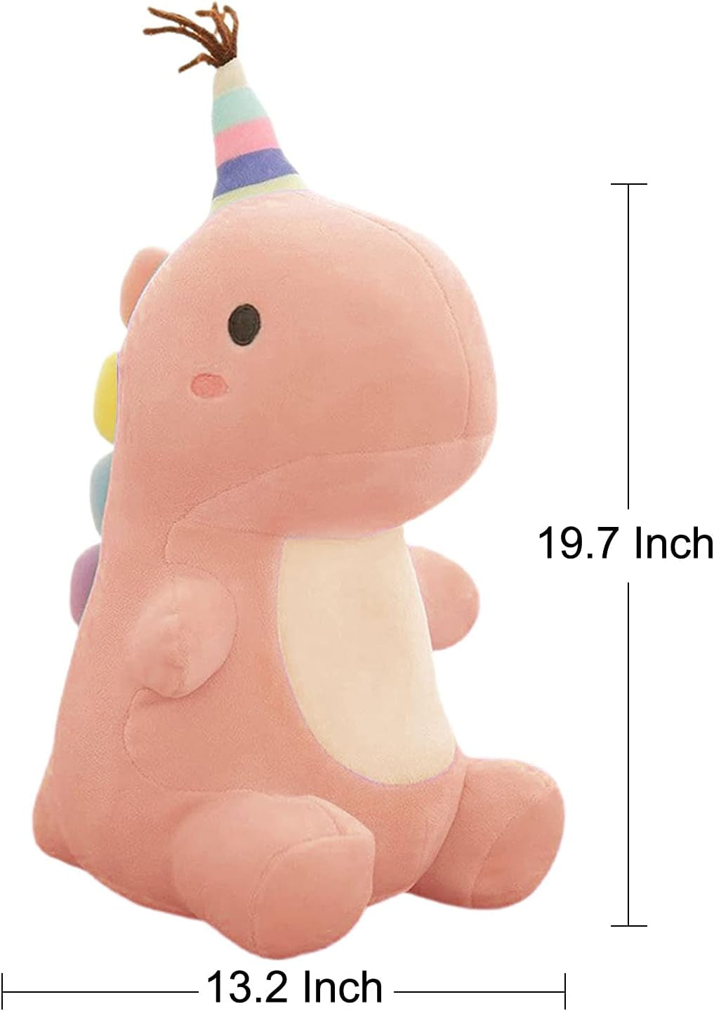 Adorable 19.7 Inch Pink Dinosaur Plush Toy - Perfect Soft Stuffed Animal Gift for Kids!