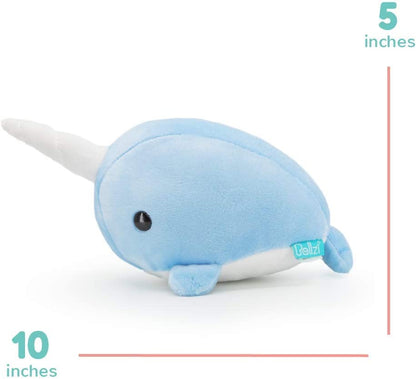 Adorable Blue Narwhal Plushie - Soft Kawaii Stuffed Animal for All Ages - Cuddle Up with Cutest Narwhal Toy!