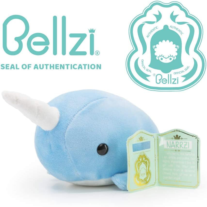 Adorable Blue Narwhal Plushie - Soft Kawaii Stuffed Animal for All Ages - Cuddle Up with Cutest Narwhal Toy!