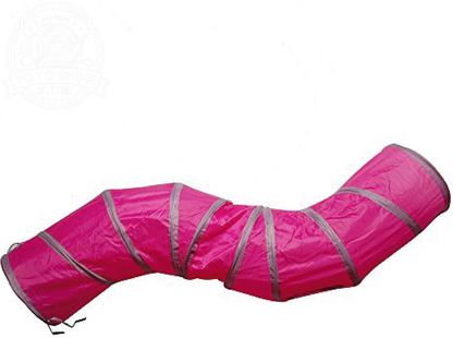 S Cat Tunnel Collapsible Pop-Up Pet Tube Hideaway Play Toy with Ball (1 Way, Black)