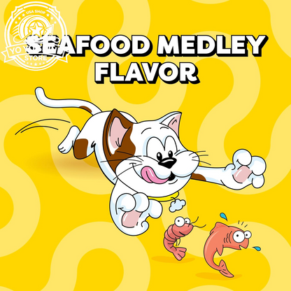 Classic Crunchy and Soft Cat Treats, Seafood Medley, 30 Oz