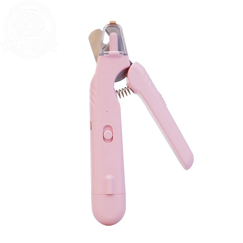 2 in 1 Pet Nail Clippers with Led Light Dog Cat Special Blood Line Scissors Multifunction Animals Paw Nail Trimmer Pet Supplies