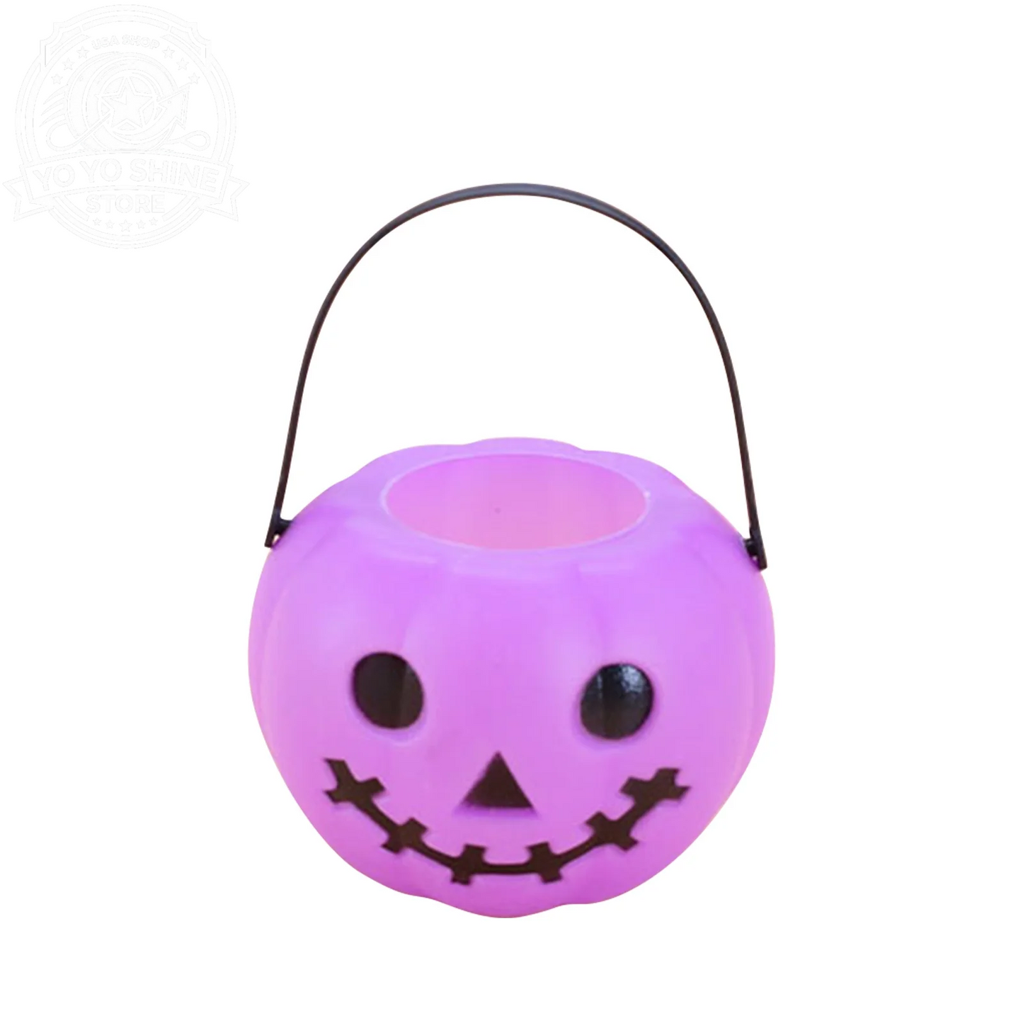 Halloween,Halloween Decorations ,Halloween Party Decorations,Halloween Pumpkin Bucket, Pumpkin Candy Bucket Plastic Lantern Bucket for Halloween Party Decorations Party Favors Purple