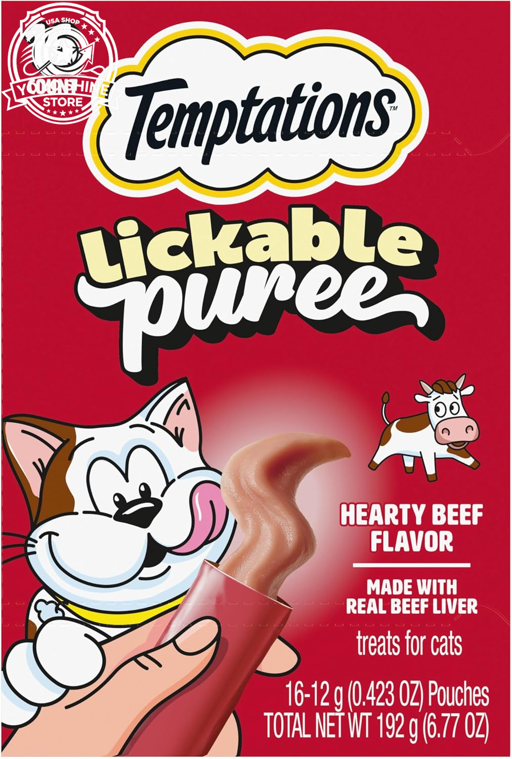 Creamy Puree Lickable Cat Treats, Salmon, 24 Count