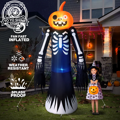 9FT Halloween Inflatables Decorations, Large Halloween Decorations Outdoor Halloween Yard Inflatables