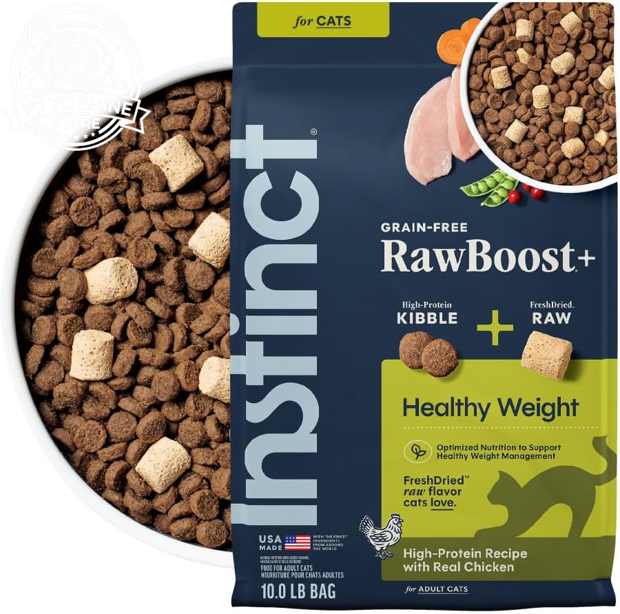 Rawboost, Dry Cat Food + Freeze Dried, Real Chicken, 10 Lb Bag