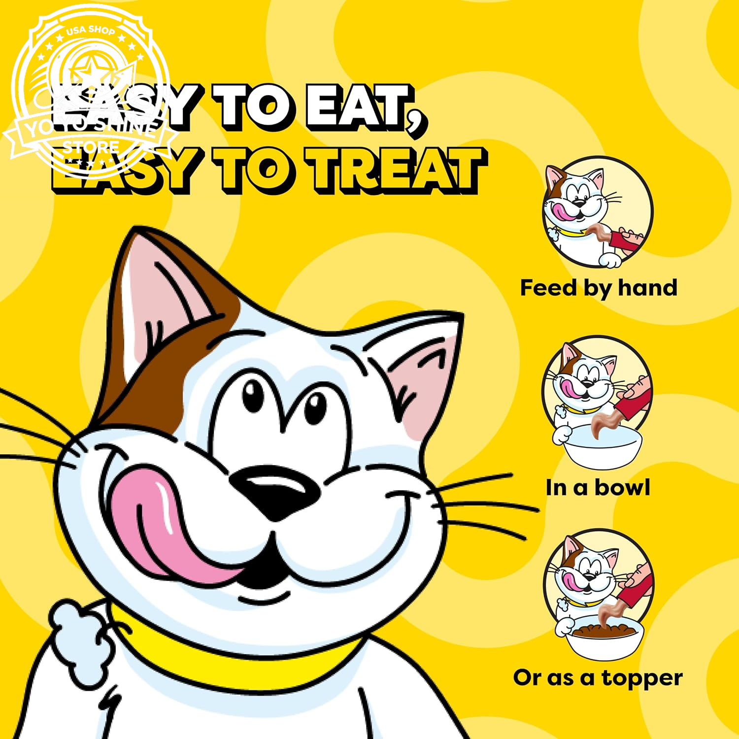 Creamy Puree Lickable Cat Treats, Beef Liver & Cheese, 24 Count