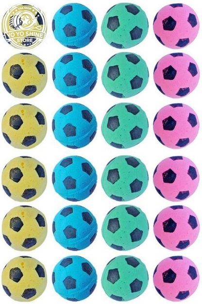 Foam Soccer Balls Cat Toys - Pack of 12
