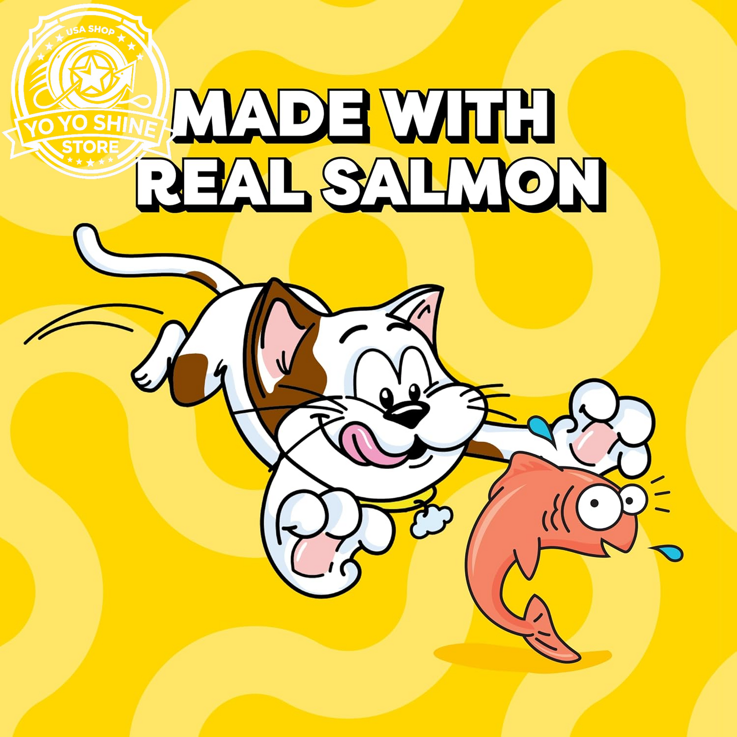 Creamy Puree Lickable Cat Treats, Salmon, 24 Count
