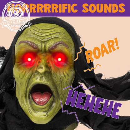 Halloween Groundbreaker Halloween Decorations Zombie with Sound and Flashing Eyes,Outdoor Scary Halloween Yard Decorations