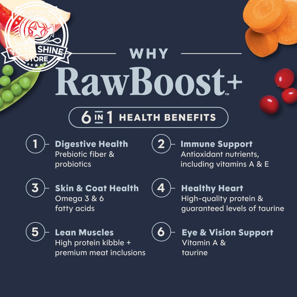 Rawboost, Dry Cat Food + Freeze Dried, Real Chicken, 10 Lb Bag