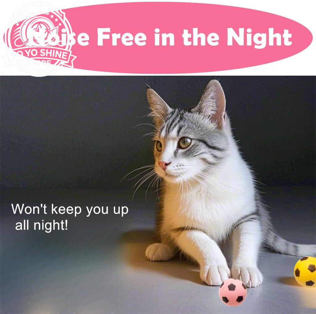 Foam Soccer Balls Cat Toys - Pack of 12