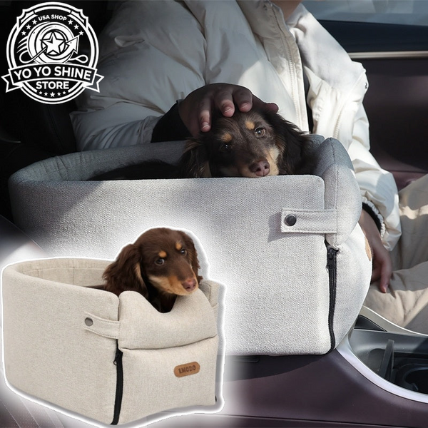 Car Central Dog Car Seat Bed Portable Dog Carrier for Small Dogs and Cats Safety Travel Bag Accessories Pet Products