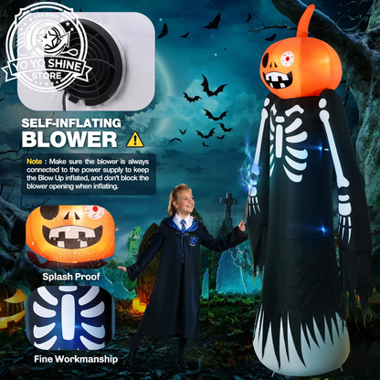 9FT Halloween Inflatables Decorations, Large Halloween Decorations Outdoor Halloween Yard Inflatables