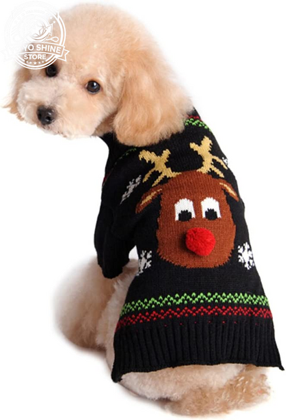 Dog Snow Sweater - Snowman Holiday Pet Clothes for Small Dogs and Cats - Christmas Xmas New Year (Snowman, M)