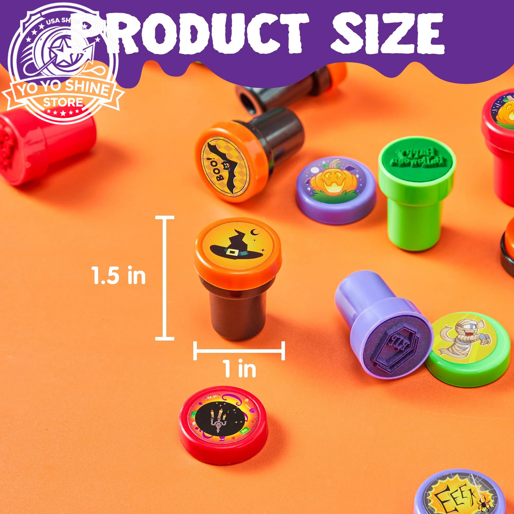 50 Pcs Halloween Assorted Stamps for Kids,Halloween Stampers Halloween Stuff Halloween Goodies Bags Prizes,Halloween Toys for Trick or Treaters Gift,Halloween Party Favor
