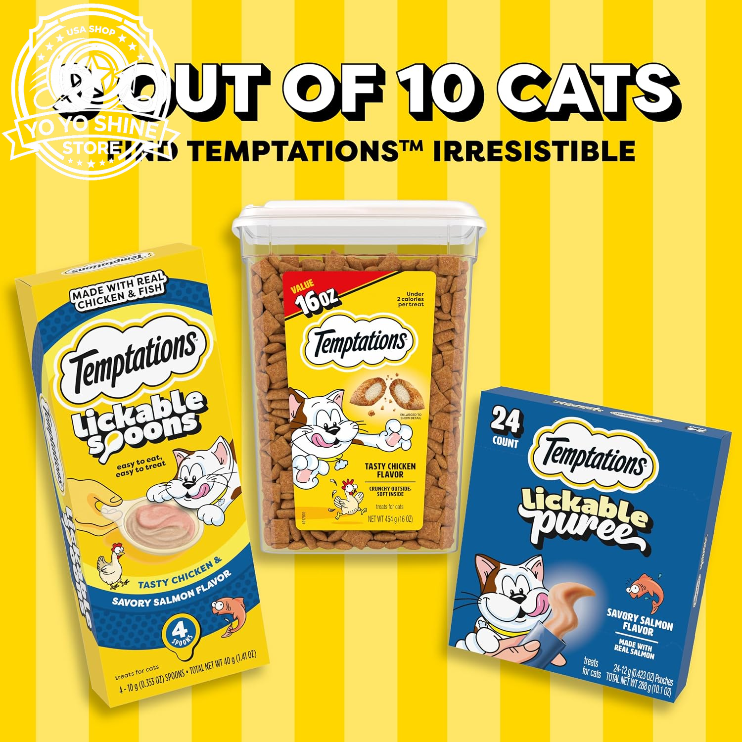 Indoor Care Crunchy & Soft Cat Treats, Chicken, 4.9 Oz, 10 Pack