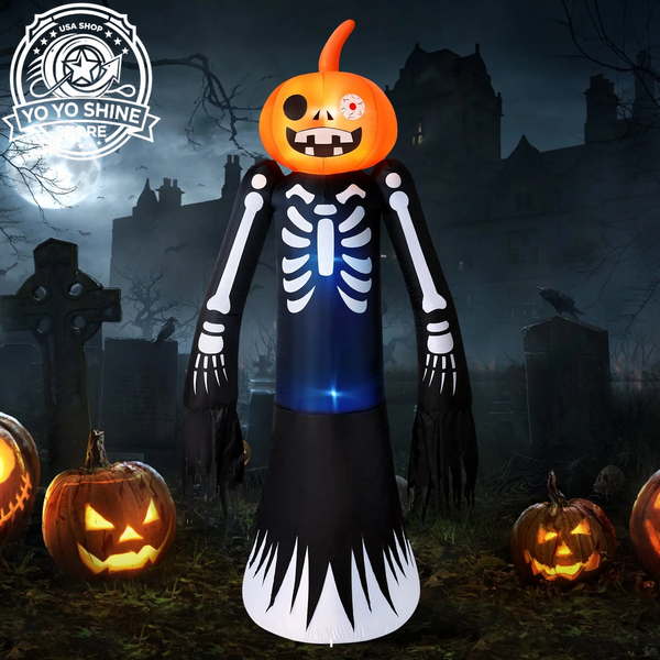 9FT Halloween Inflatables Decorations, Large Halloween Decorations Outdoor Halloween Yard Inflatables