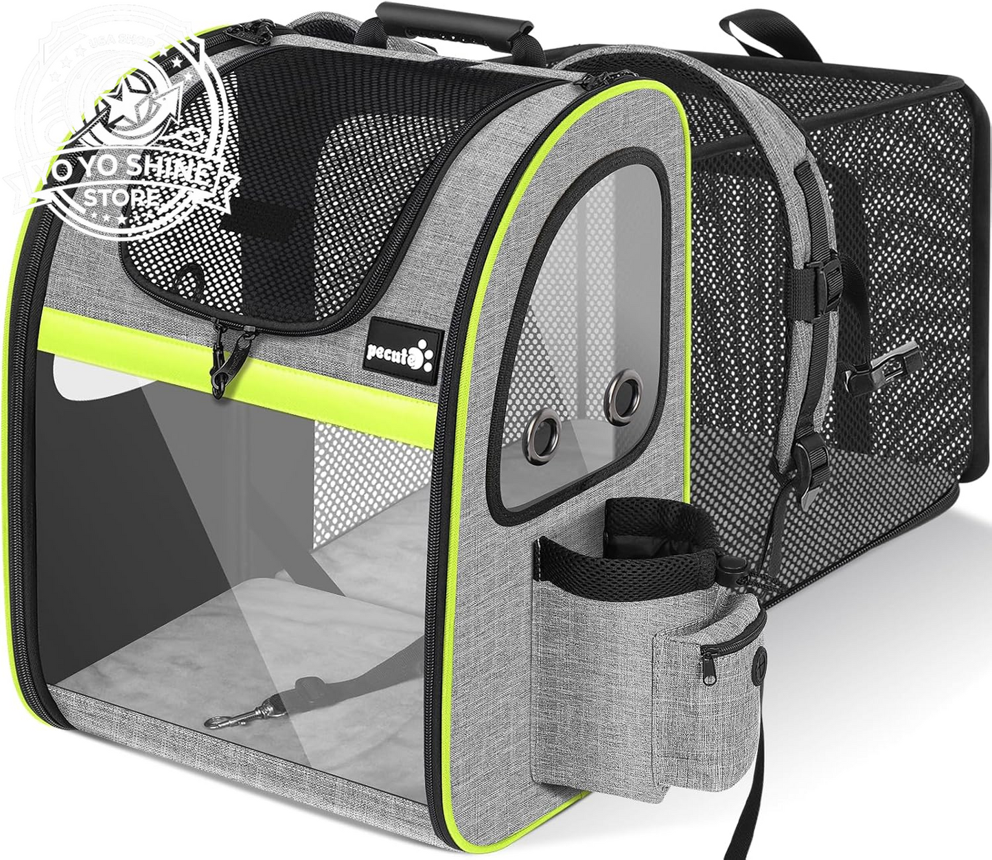 Cat Backpack Expandable, Cat Backpack for Cat with Breathable Window