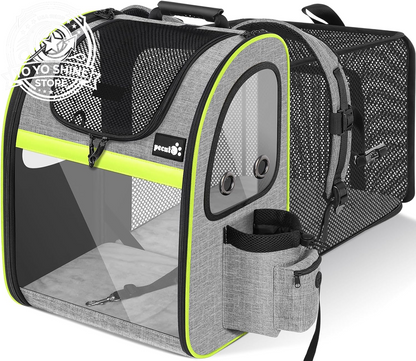 Cat Backpack Expandable, Cat Backpack for Cat with Breathable Window