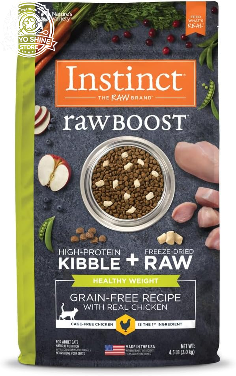 Rawboost, Dry Cat Food + Freeze Dried, Real Chicken, 10 Lb Bag