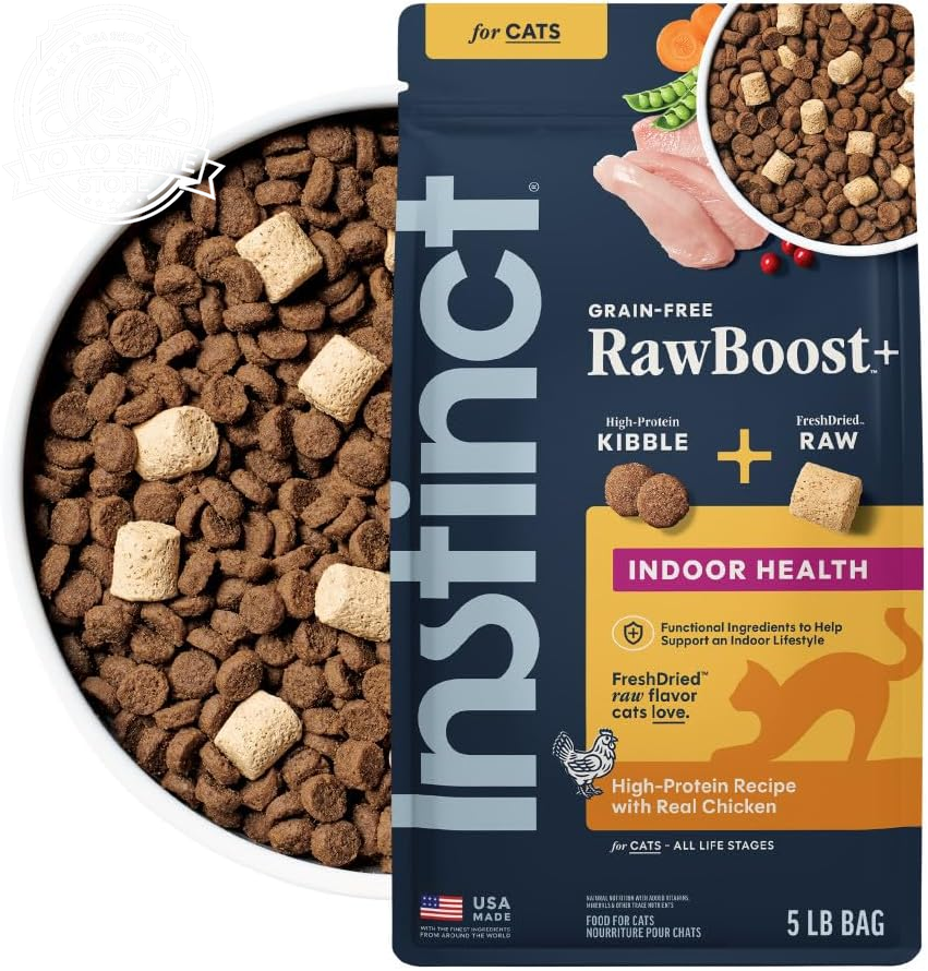Rawboost, Dry Cat Food + Freeze Dried, Real Chicken, 10 Lb Bag