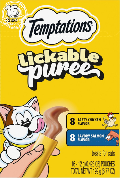 Creamy Puree Lickable Cat Treats, Beef Liver & Cheese, 24 Count